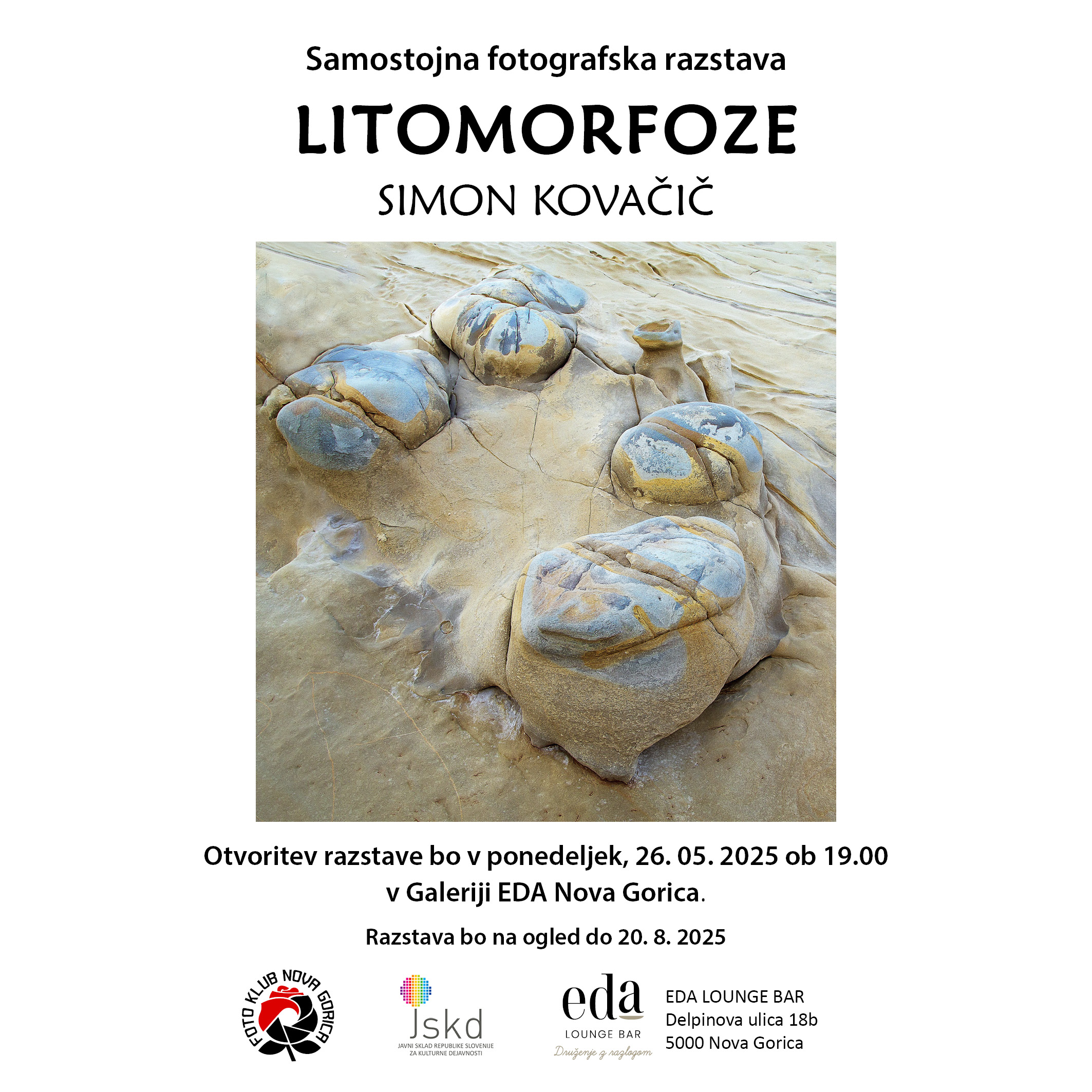 Samostojna razstava Simona Kovačiča – Litomorfoze